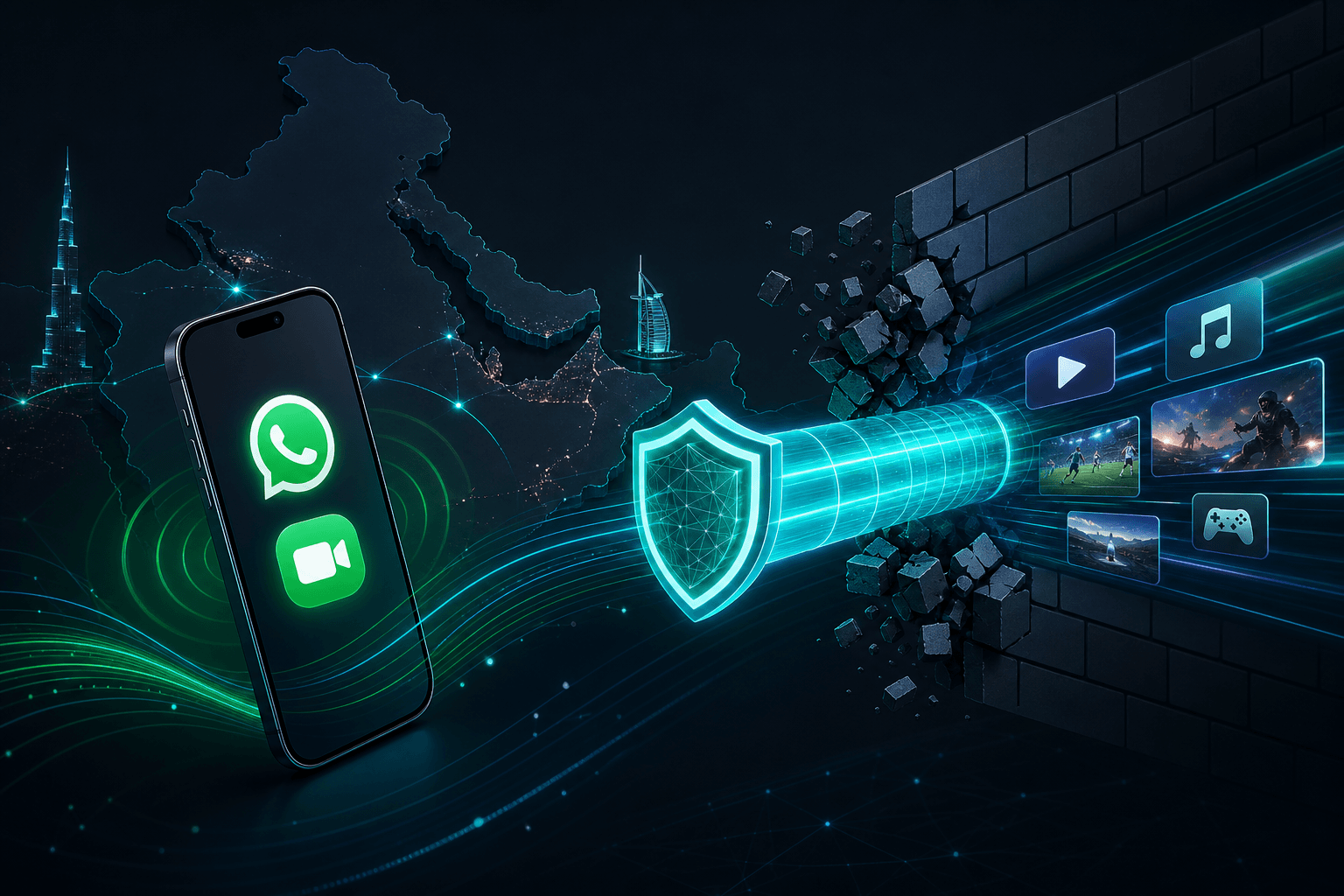 Stable VoIP and WhatsApp in UAE and GCC